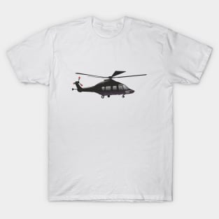 Black European Helicopter T-Shirt